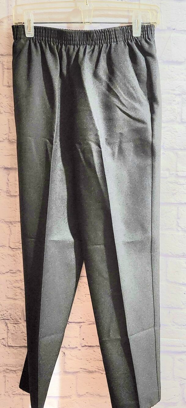 Vintage DonnKenny Classics Gray Elastic Waist Pull On Pants 12 Lightweight Soft